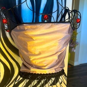 Elegant Gold and Black Corset Top